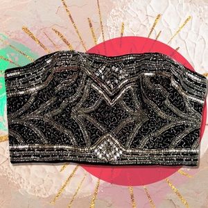 Urban Outfitters Beaded Boustier Bralette Top M